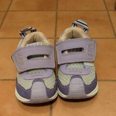 IFME イフミーライト スニーカー 15.5cm パープル マジックテープの画像