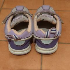 IFME イフミーライト スニーカー 15.5cm パープル マジックテープの画像