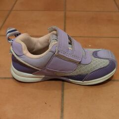 IFME イフミーライト スニーカー 15.5cm パープル マジックテープの画像