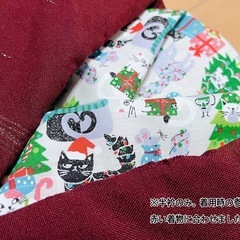 クリスマス柄の半衿の画像