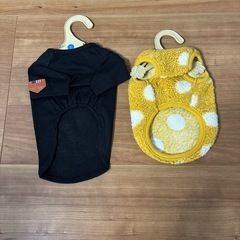 犬用　エリザベスカラーと服の画像