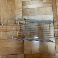受け渡し者決定】12/23まで募集。無印良品　ステンレス　水切りカゴ　シンクバスケット　スライド式の画像