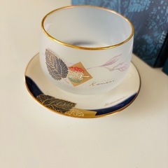 新品未使用　山本寛斎　KANSAI　YAMAMOTO　グラス　小皿(茶托)の画像