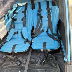 チャイルドトレーラー、自転車の画像