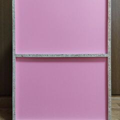 カラーボックス2段　ピンクの画像