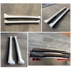 30 プリウス 社外　サイドステップ エアロ 未使用 パールホワイト ZVW30 ZVW35の画像