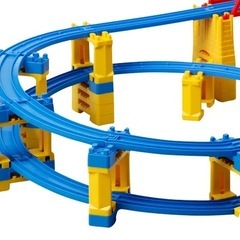 プラレール　ターンレール　橋脚、23点セットの画像