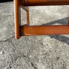 【お取引中】中古　ステップ　チェアー 2段 木製 ステップ台 はしご 踏み台 レトロの画像