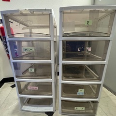 【0円】傷・汚れ・欠品あり プラスチック収納ケース 2個セット【倉庫やガレージ整理に】　　アイリスオーヤマの画像