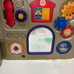 【受け渡し予定あり】ベビーサークル　　ミュージカルキッズランドEXマロン　クリアパネル付きの画像