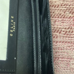 CELINE セリーヌ 長財布 マカダム柄 黒　PVCの画像