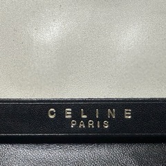 CELINE セリーヌ 長財布 マカダム柄 黒　PVCの画像