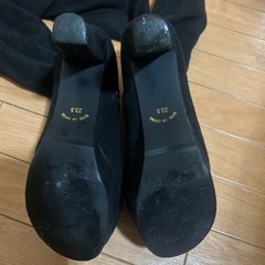 値下げ！スエード調ニーハイブーツ②の画像