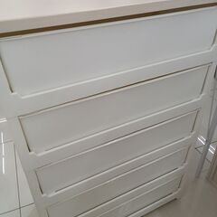 ★リユースのサカイ日立店★HJ8653  収納棚 ホワイト H106×D40.5×W75.5 クリーニング済み の画像