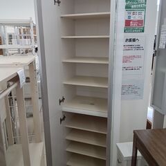 ★リユースのサカイ日立店★HJ8654  シューズボックス ホワイト H183×D37×W44 クリーニング済み の画像