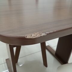 ★リユースのサカイ日立店★HJ8655 NITORI ダイニングセット ブラウン H70×D70×W70 クリーニング済み の画像