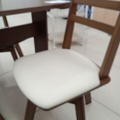 ★リユースのサカイ日立店★HJ8655 NITORI ダイニングセット ブラウン H70×D70×W70 クリーニング済み の画像