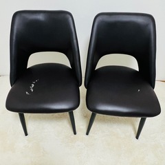 ダイニングチェアー　破れあり　4脚セット　椅子　イス　いす　チェアー　ソフトレザー　の画像