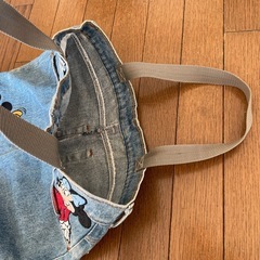 リメイクジーンズのトートバッグの画像