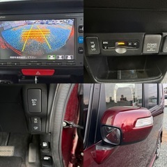 車検2年付！コミコミ価格🚗平成28年式ホンダN-BOXカスタムSSパッケージ！後期型！両側パワースライドドア　衝突軽減ブレーキサポートシステム　プッシュスタート　ETC シートヒーター　シートクーラー　電動格納ミラー　リアサンシェード　Bluetooth リアテーブル　タイミングチェーン式エンジン　ディーラー車の画像