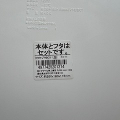 フタ付プラボックス2個の画像