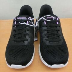 ②新品 スケッチャーズ/SKECHERS ハンズフリー 24.5 ウィメンズ 黒 179341-BLK 箱付 札幌 西野店の画像