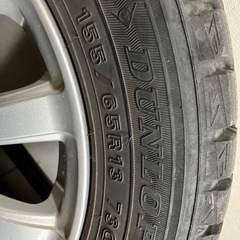 スタッドレスタイヤ　アルミホイールつきの画像