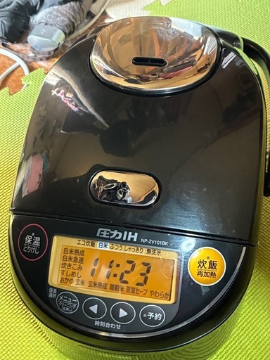 象印 圧力IH炊飯器 NP-ZV101BK 1.0L（5.5合) 2018年製