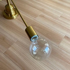 ⭕️超美品⭕️unico Astre 別注ゴールド クロス型6灯シーリングライト ゴールド⭕️新品LED電球付きの画像