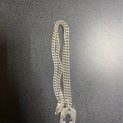 クロムハーツ カットアウト フレアラージ ドッグタグ ネックレスストラップの画像