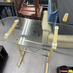 ガラス天板 カウンターテーブル 幅105×奥行45×高さ90ｃｍ ガラス天板 カウンターテーブル ガラステーブル 札幌市手稲区の画像