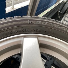 [決まりました]スタッドレスタイヤホイール　155/65R14の画像