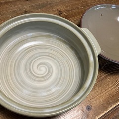 ４〜５人用《日本製・美品》９号三島『土鍋』ガス火専用の画像