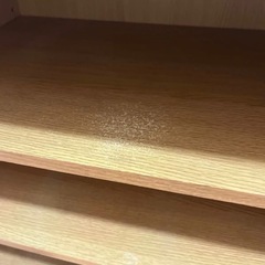 【廃盤・希少】無印良品 木製ガラスキャビネット・大・オーク材 カップボード 食器棚 木製 キャビネット キッチン収納 レンジ台の画像