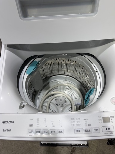 F12 洗濯機 日立 hitachi BW-G70J ホワイト ビートウォッシュ /HITACHI 2024年製【美品】