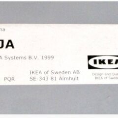 IKEA　ウォールミラー　楕円形　KOLJA　壁掛け　鏡　インテリア　コルヤ　シンプル　イケア　669ZSの画像