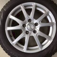 EUROBAHN 16インチ 6.5J PCD112 5穴 ET47 ハブ径約57 ピレリ アイスゼロ アシンメトリコ 205/55R16 2022年 4本 YS224の画像