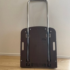 【前橋市直接渡し】耐荷重80kg 山善　台車　39×44cm ブラウン　　OTG-E50DBの画像