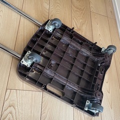 【前橋市直接渡し】耐荷重80kg 山善　台車　39×44cm ブラウン　　OTG-E50DBの画像