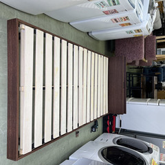 【リサイクルショップ ピカソ 小松原】🛏️✨美品‼️木製シングルベッド＋極厚OYTマットレス✨丸洗い洗浄済み🌈★3224★の画像