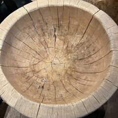 【引き取り限定】中古品　臼と杵セット　餅つきの画像