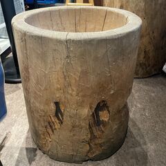 【引き取り限定】中古品　臼と杵セット　餅つきの画像