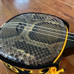 ◼️本皮一枚張り三線◼️ケース・新品教本・バチ付きの画像