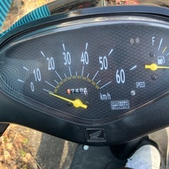 ホンダDio 50cc4ストAF62-1036067メーター1748km黒色の画像