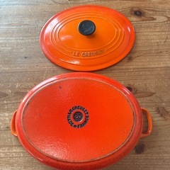 ル・クルーゼ　オーバル25センチ　オレンジの画像