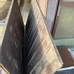 木の引き戸、網戸、合板の長板、もらってください！の画像