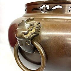 茶道具　茶釜セット（朝鮮風炉）釜環付の画像