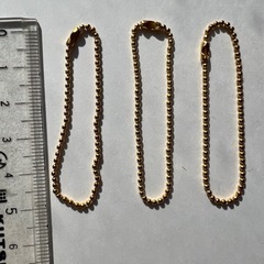 ゴールドボールチェーン 5本セットの画像