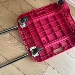 【前橋市直接渡し】耐荷重80kg 山善　台車　39×44cm ローズピンク　OTG-E50RPの画像