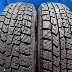 ☆バリ溝　軽自動車スタッドレス☆ MONOCEROS 13インチ 4.0J PCD100 4穴 ET42 ハブ径約67 ダンロップ ウインターマックス 145/80R13 2023年 4本 SO118の画像